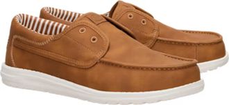 Hey Dude Wally Cru Classic 45867-2OL MensBrown Moc Toe Slip-On Shoes LIQ1249