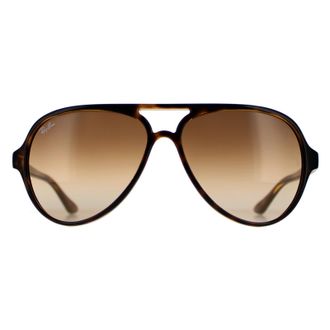 Ray-Ban Aviator Light Havana Brown Gradient Cats 5000 4125 Sunglasses