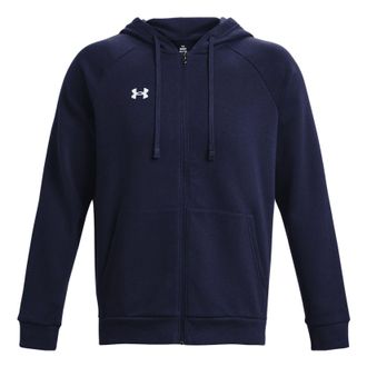 Under Armour Rival Fleece FZ Hooded Jacket Navy Blue 1379767-410