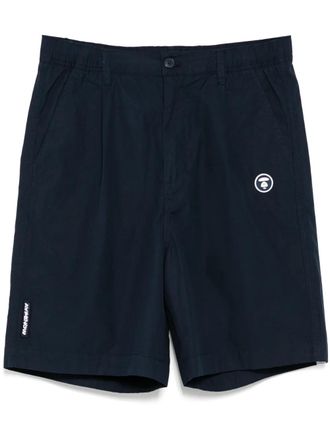 Aape By A Bathing Ape Shorts met logo - Blauw
