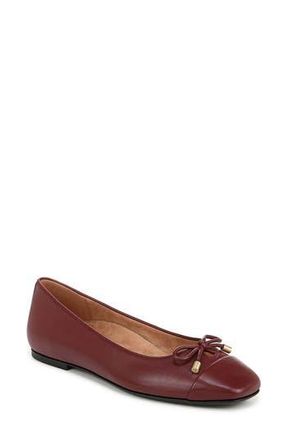 Vionic Klara Cap Toe Flat in Syrah Leather at Nordstrom Rack, Size 6.5