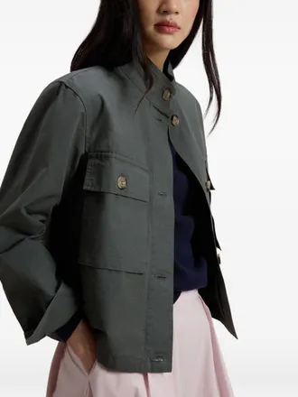 Woolrich Canvas Field Overshirt - Charcoal