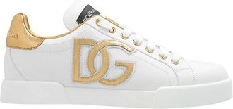 Dolce & Gabbana Portofino Sneakers - Dames - Sneakers - Wit - 40 EU - Leer - Schoenen