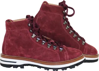 Monpiz Burgundy Falcade Suede Ski Snow Boots