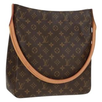 Louis Vuitton Pre-owned Shoulder Bags, female, Brown, Size: ONE SIZE Pre-owned Monogram Looping Gm Shoulder Bag