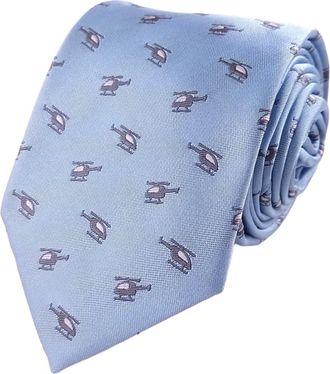 Generic Helicopter Necktie - Mens Tie With Helicopters Design - Gift for Aviation Enthusiasts Color2051