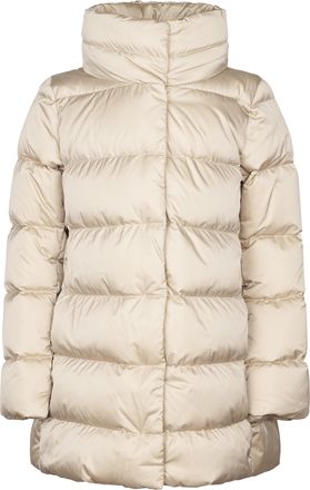 Herno Horizontal Quilted Puffer Coat with Detachable Plush Lining