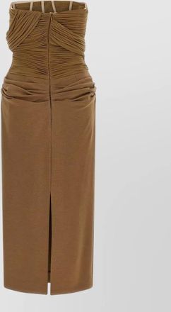 Magda Butrym draped off-the-shoulder midi dress