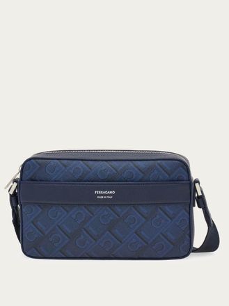 Ferragamo Men Ferragamo Monogram crossbody bag Blue