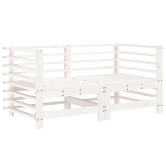 Berkfield Home Garden Corner Sofas 2 pcs White Solid Wood Pine