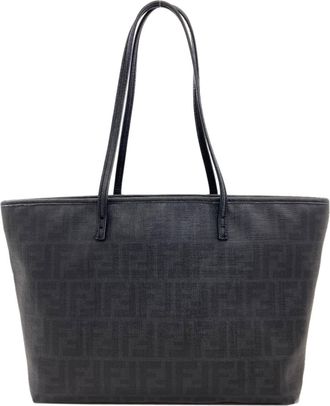 Fendi Black Pvc Tote Bag (Pre-Owned)