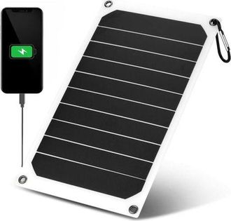 OEM Panel Solar, Cargador Solar De 10 W Y 5 V Para Tel&eacute;fonos M&oacute;viles, Bater&iacute;a Externa Solar, Cargador De Panel Solar Para Exteriores Con Clasificaci&oacute;n De 