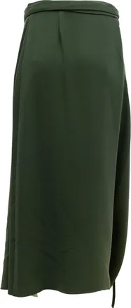 Valentino Garavani Women Silk Skirt in Dark Womens Green