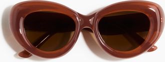 H&M Chunky Sonnenbrille mit polarisierten Gl&auml;sern - Orange
