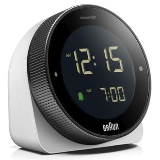 Braun Bc 24 W Dcf Despertador Blanco Con Pantalla Led Verde