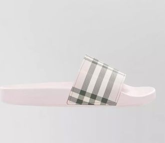 Burberry check slides