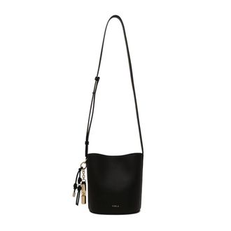 Furla Tassen, Dames, Zwart, ONE Size, Leer, Roxie Bucket Bag