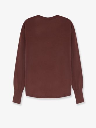 Aspesi Virgin Wool V-Neck Sweater - Brown