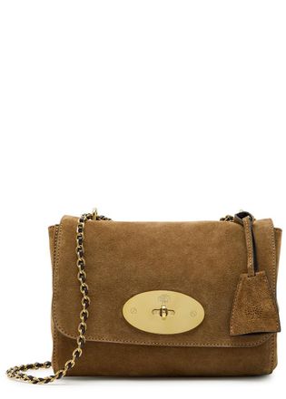 Mulberry Lily Suede Shoulder bag - Sand - One Size