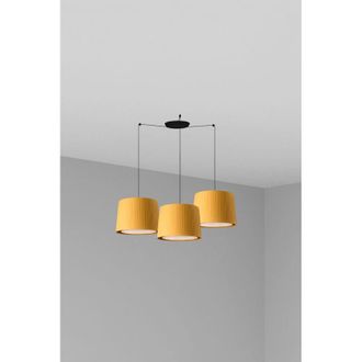 Faro Barcelona Faro Samba - Luz Colgante De Racimo Cil&iacute;ndrico Triple Negro, E27