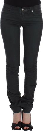 Ermanno Scervino Womens Green Slim Jeans Denim Pants Straight Leg Stretch Cotton - Size 26 (Waist)