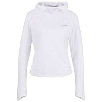 Columbia Stealth Spring L/S Hoodie Funktionsshirt f&uuml;r Damen | wei&szlig;