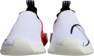 Dolce & Gabbana White Red Low Top Sorrento Men Sneakers Womens Shoes (Pre-Owned)