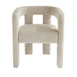 Signature Sill&oacute;n bridge en tela crudo L63 cm - Beige