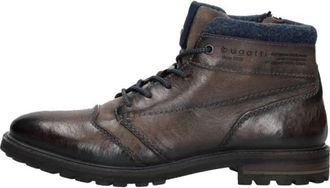 Bugatti Masat Comfort Boots - Heren - Veterlaarzen - Grijs - 43 EU - Leer - Schoenen