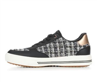 Skechers Womens Arch Fit Arcade Sneakers In Black/rose Gold