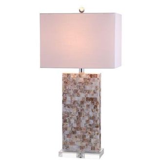 Jonathan Y Designs Cannon 29 Seashell and Crystal LED Table Lamp, Natural/Clear at Nordstrom