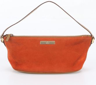 Gucci Orange Leather Handbag Pouch Tote Bag (Pre-Owned)