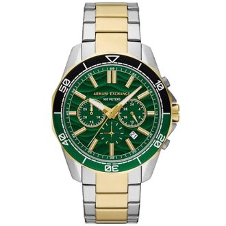 A|X Armani Exchange Mens Spencer Green Dial Watch