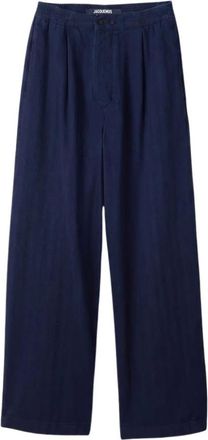 Jacquemus Broeken, Heren, Blauw, W33, Wide Broeken