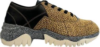 Borbonese Beige Leather Women Womens Sneaker