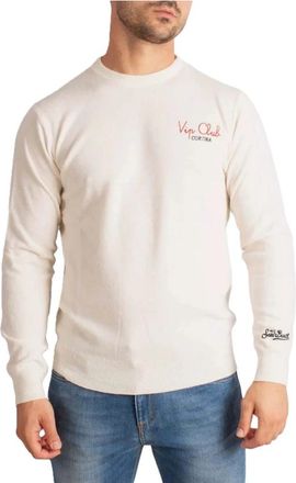 MC2 Saint Barth Heron Light Embry Sweatshirt - Heren - Ronde hals truien - Wit - S - Wol - Truien & Vesten