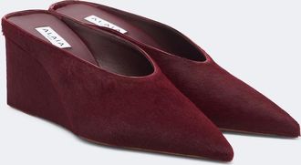 Alaia Ala&iuml;a Mules Cube de pelo con cu&ntilde;a