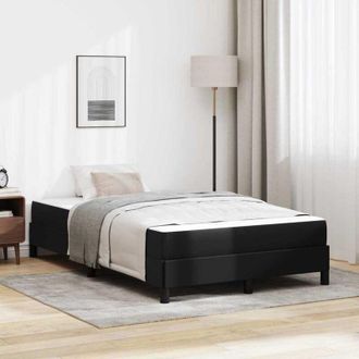 vidaXL Letto con materasso Nero 120 x 200 cm Pelle sintetica - Vidaxl