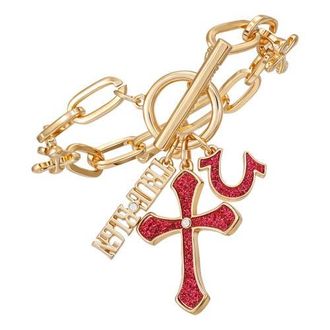 True Religion Rebel Charm Bracelet in Gold Tone at Nordstrom, Size 7.5