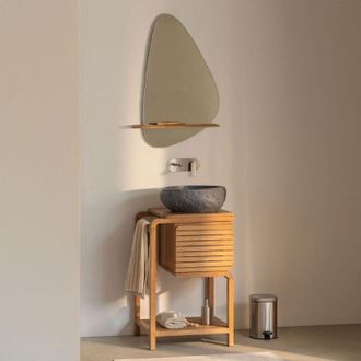 Sklum Conjunto De Mueble De Ba&ntilde;o En Madera De Teca Bradley Sklum