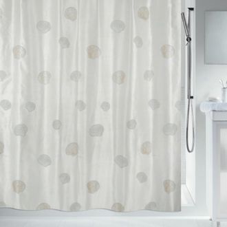 Spirella Spirella - Colecci&oacute;n Atlantis, Cortina De Ducha Textil 180 X 200, 100% Polyester, Marr&oacute;n - Marr&oacute;n