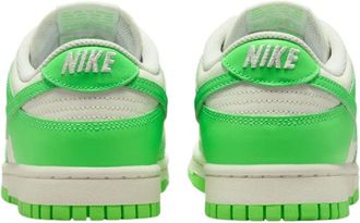 Nike Womens Dunk Low Sneaker Green Leather Canvas Rubber