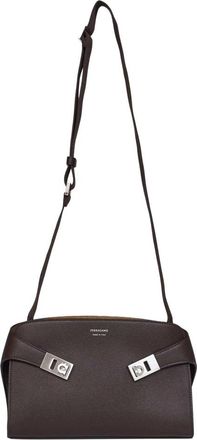 Ferragamo Hug Messenger Bag - Heren - Schoudertassen - Bruin - ONE Size - Leer - Tassen