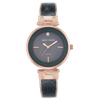 Anne Klein Womens Bangle Grey Dial Watch