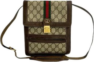 Gucci Pre-owned Cross Body Bags, female, Brown, Size: ONE SIZE Pre-owned Plastic gucci-bags