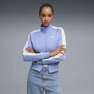 Puma Giacca da corsa corta T7 ALWAYS ON da donna, Abbigliamento, Viola, XL