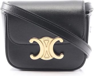 Celine 2010-2025 Mini Calfskin Claude crossbody bag - Nero