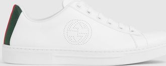 Gucci Womens Gucci Ace Sneaker, White, Leather