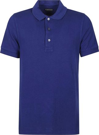Tom Ford Short Sleeve Polo Shirt - Heren - Polos - Blauw - M - Tops