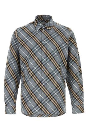 Burberry Grey Regular Check Shirt
